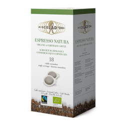 Miscela d'oro - Natura BIO, e.s.e pod, 18x χάρτινες ταμπλέτες καφε΄