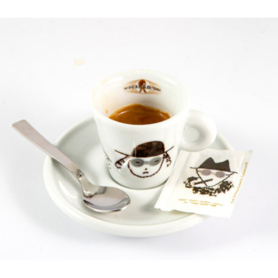 Miscela d'oro - 6x πορσελάνινα φλυτζάνια espresso με πιατάκι 
